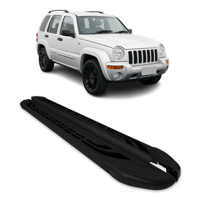 2002-2007 Jeep Liberty Running Boards Side Steps Black