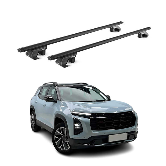 2025 Chevrolet Equinox Roof Rack Cross Bars Luggage Carrier Alu Black 2x