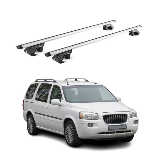 2005-2007 Buick Terraza Roof Rack Cross Bars Silver Carrier 2 Pcs