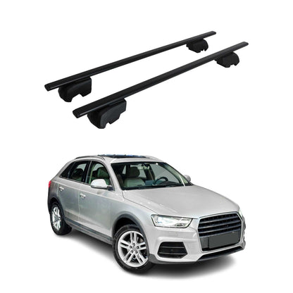 2013-2018 Audi Q3 Roof Rack Cross Bars Silver Luggage Carrier 2 Pcs