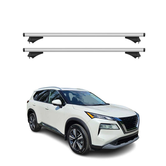 2021-2026 Nissan Rogue Roof Rack Cross Bars Luggage Carrier Silver 2x