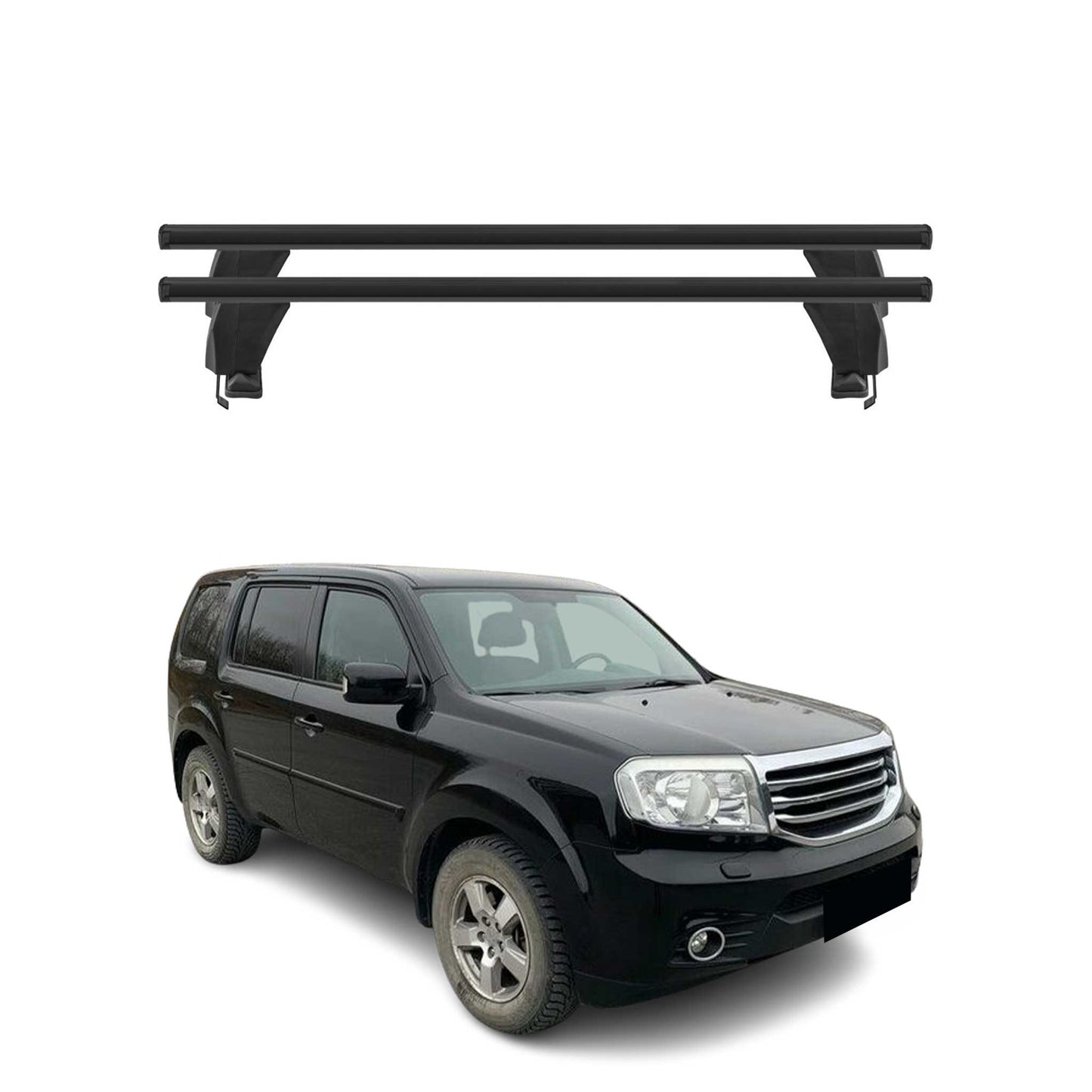 2009-2015 Honda Pilot Roof Rack Cross Bars Black