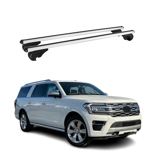 2018-2024 Ford Expedition Roof Rack Cross Bars Silver