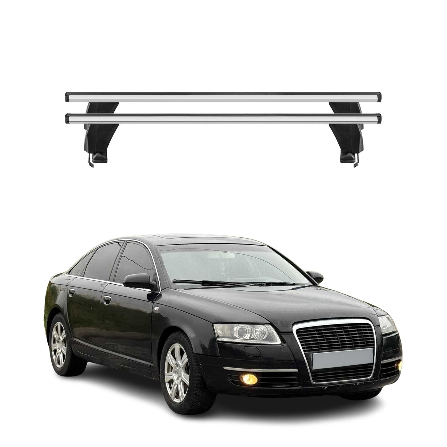 2005-2011 Audi A6 Sedan Roof Rack Cross Bars Luggage Carrier 2 Pcs