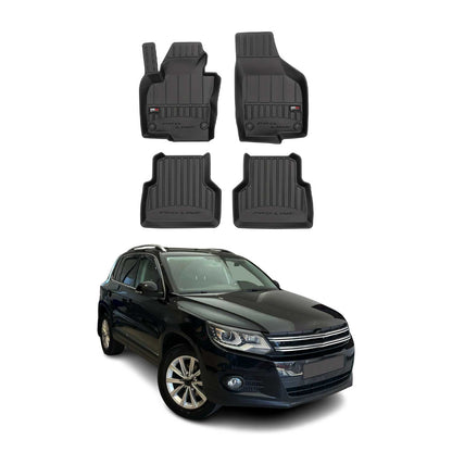 2009-2018 VW Tiguan & Tiguan Limited Premium Floor Mats Liners Full Set All Weather Heavy Duty