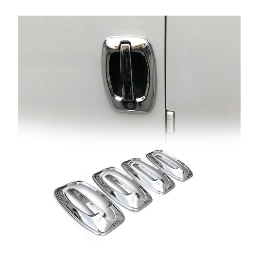 2014-2025 RAM ProMaster Car Door Handle Cover Protector Silver Chrome 8 Pcs