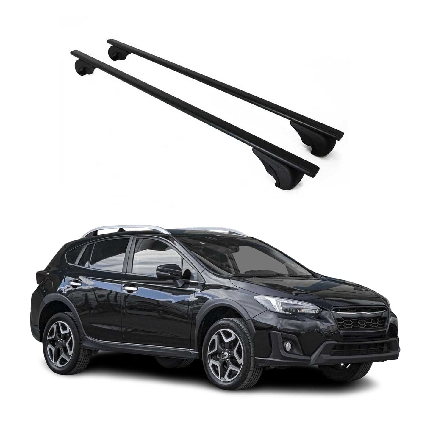 2017-2023 Subaru Impreza Roof Rack Cross Bars Black