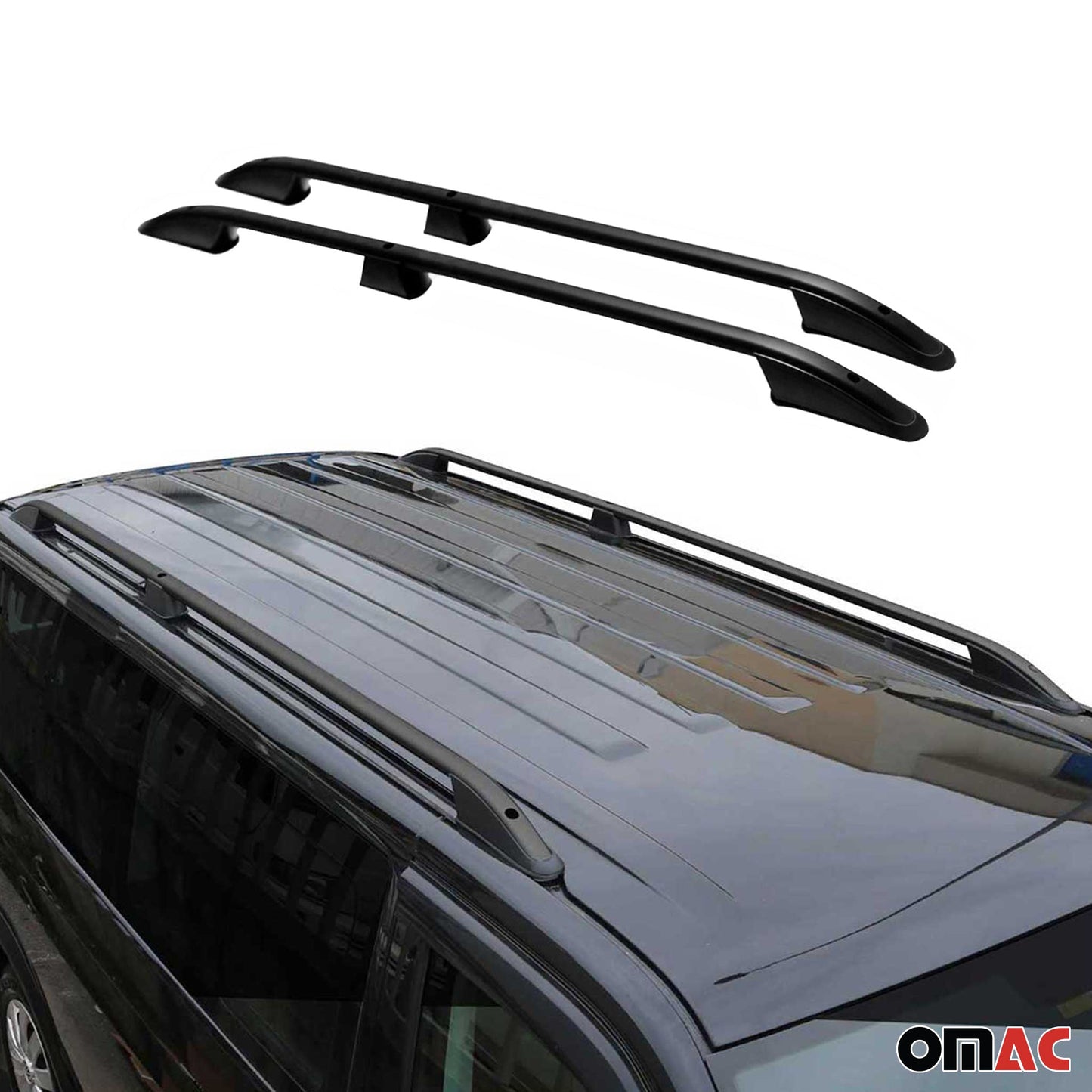 2014-2023 Ford Transit Connect SWB Roof Rack Rails Side Rails Black
