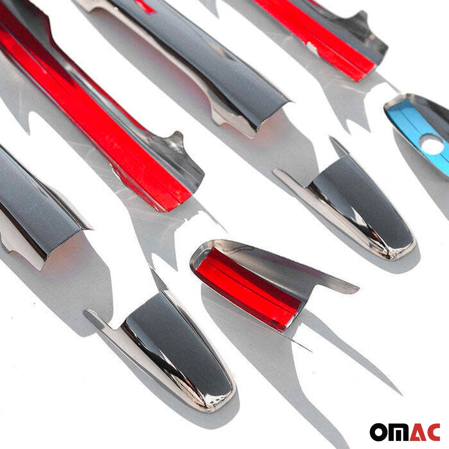 OMAC Car Door Handle Cover Protector for Honda Civic 2006-2011 Sedan Steel 8 Pcs 3401041