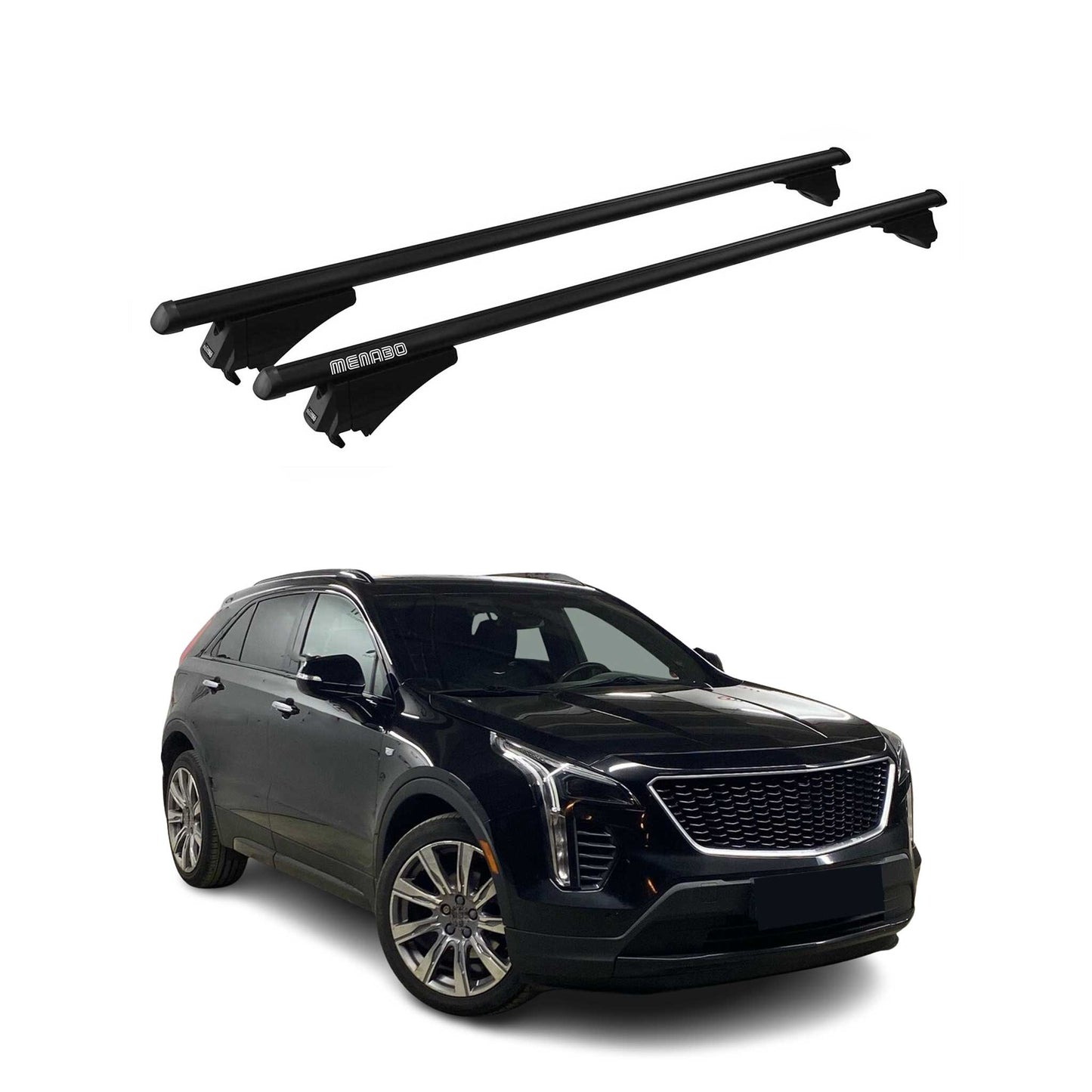 2019-2025 Cadillac XT4 Roof Rack Cross Bars Black