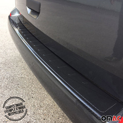 OMAC Rear Bumper Sill Cover Protector for VW T6 Transporter 2015-2021 Carbon Fiber 7550093C