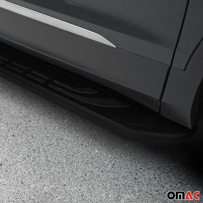 2003-2014 Mercedes Vito W639 L1/L2 Running Boards Side Steps Silver & Black