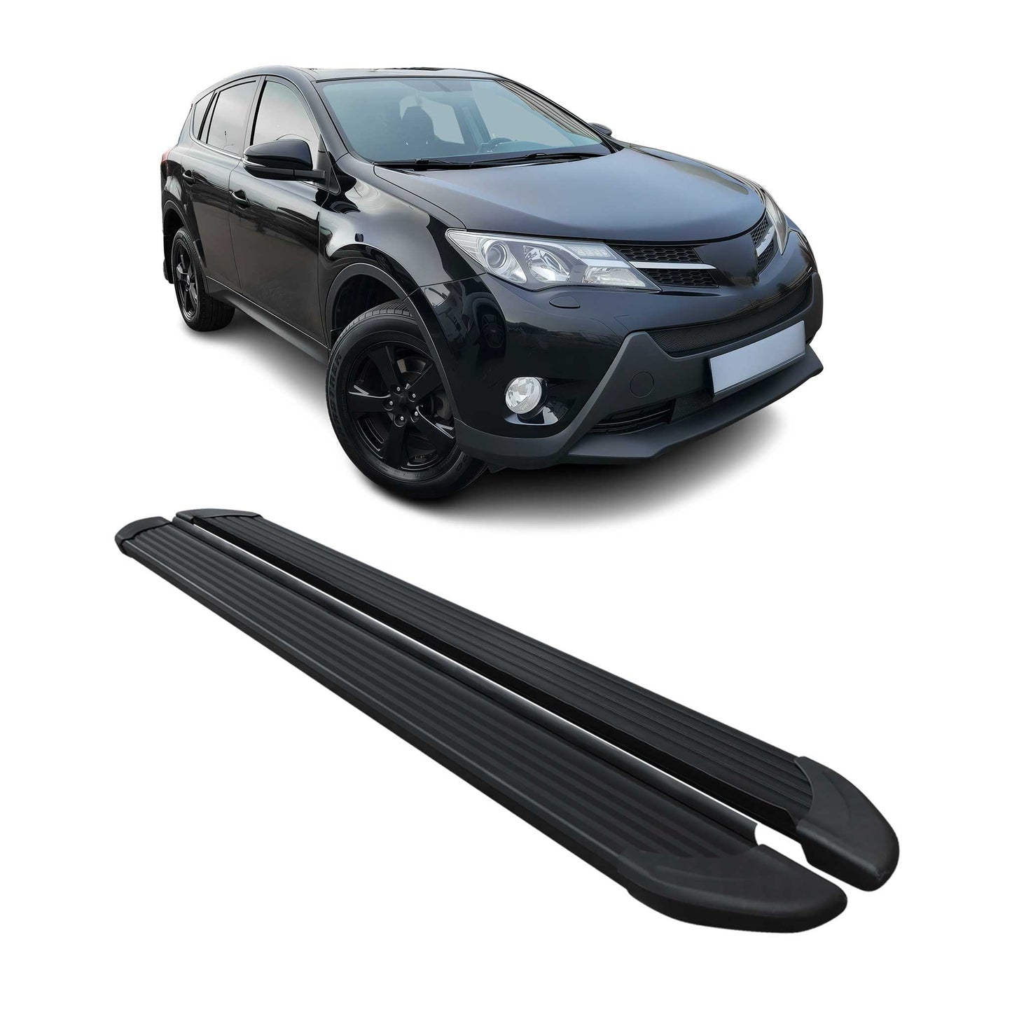 2013-2018 Toyota RAV4 Running Boards Side Steps Black