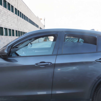 2017-2025 Alfa Romeo Stelvio Window Visor Vent Rain Deflector 4Pcs Smoke
