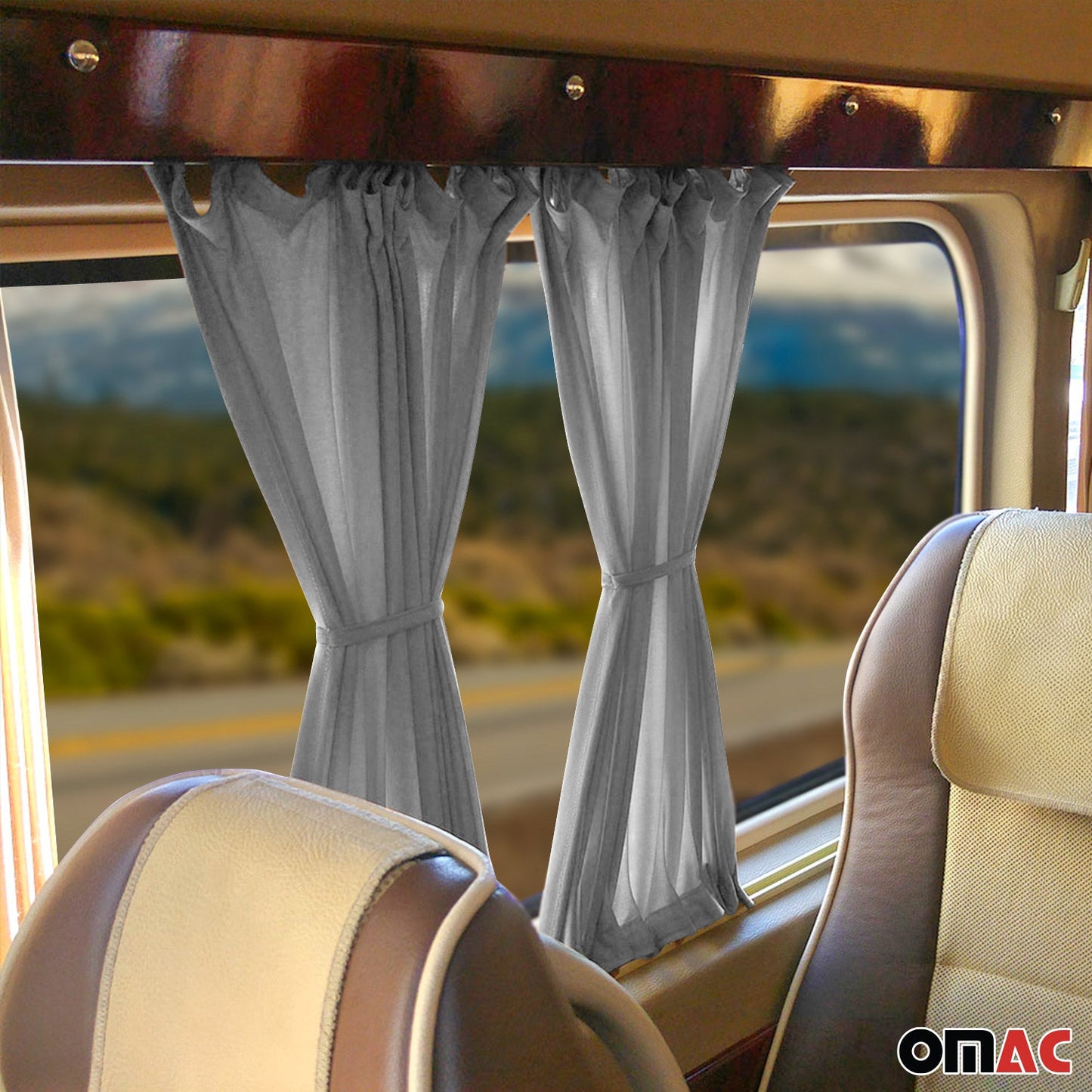 OMAC Side Window Curtain Sunshade for VW Eurovan 1992-2003 SWB Gray 10x 7521240G