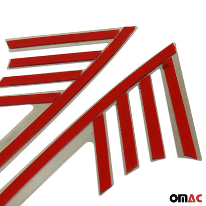 2014-2020 Nissan Rogue Trunk Wing Side Trim Silver Stainless Steel 2 Pcs