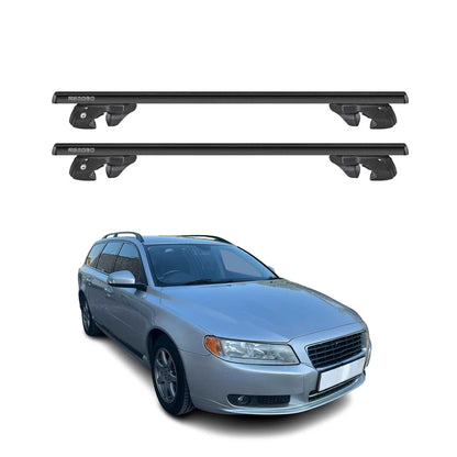2008-2016 Volvo V70 Roof Rack Cross Bars Black