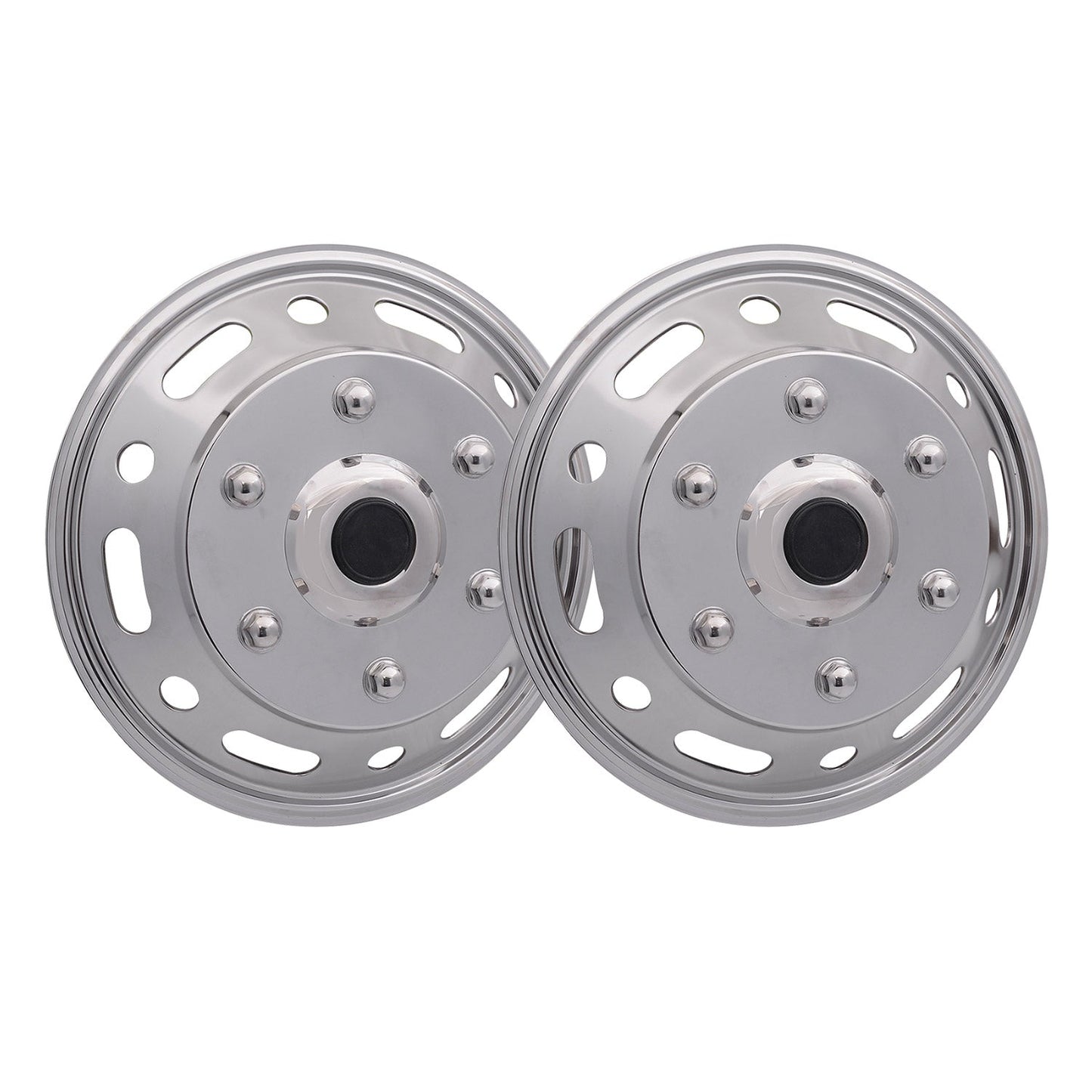 2015-2025 Ford Transit 16" Dual Wheel Simulator Hubcaps Steel Front 2Pcs