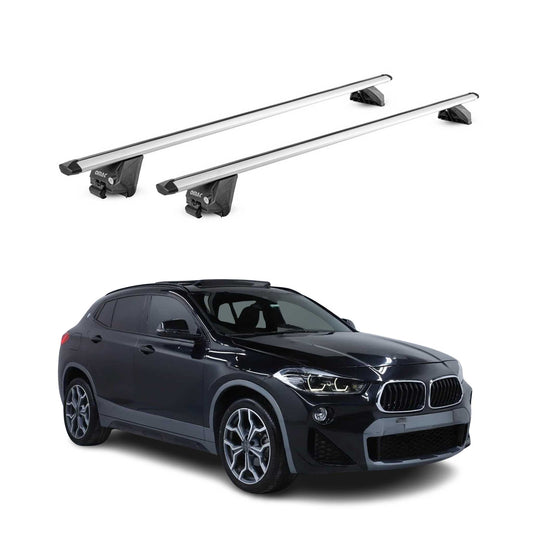 2018-2023 BMW X2 F39 Roof Rack Cross Bars Silver
