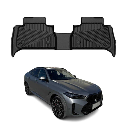 2020-2025 BMW X6 G06 Premium Floor Mats Liners Second Row Rear Black