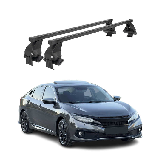 2016-2021 Honda Civic Roof Rack Cross Bars Black