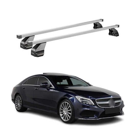 2012-2018 Mercedes Cls Class C218 Roof Rack Cross Bars Silver