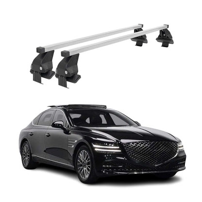 2017-2025 Genesis G80 Roof Rack Cross Bars Silver