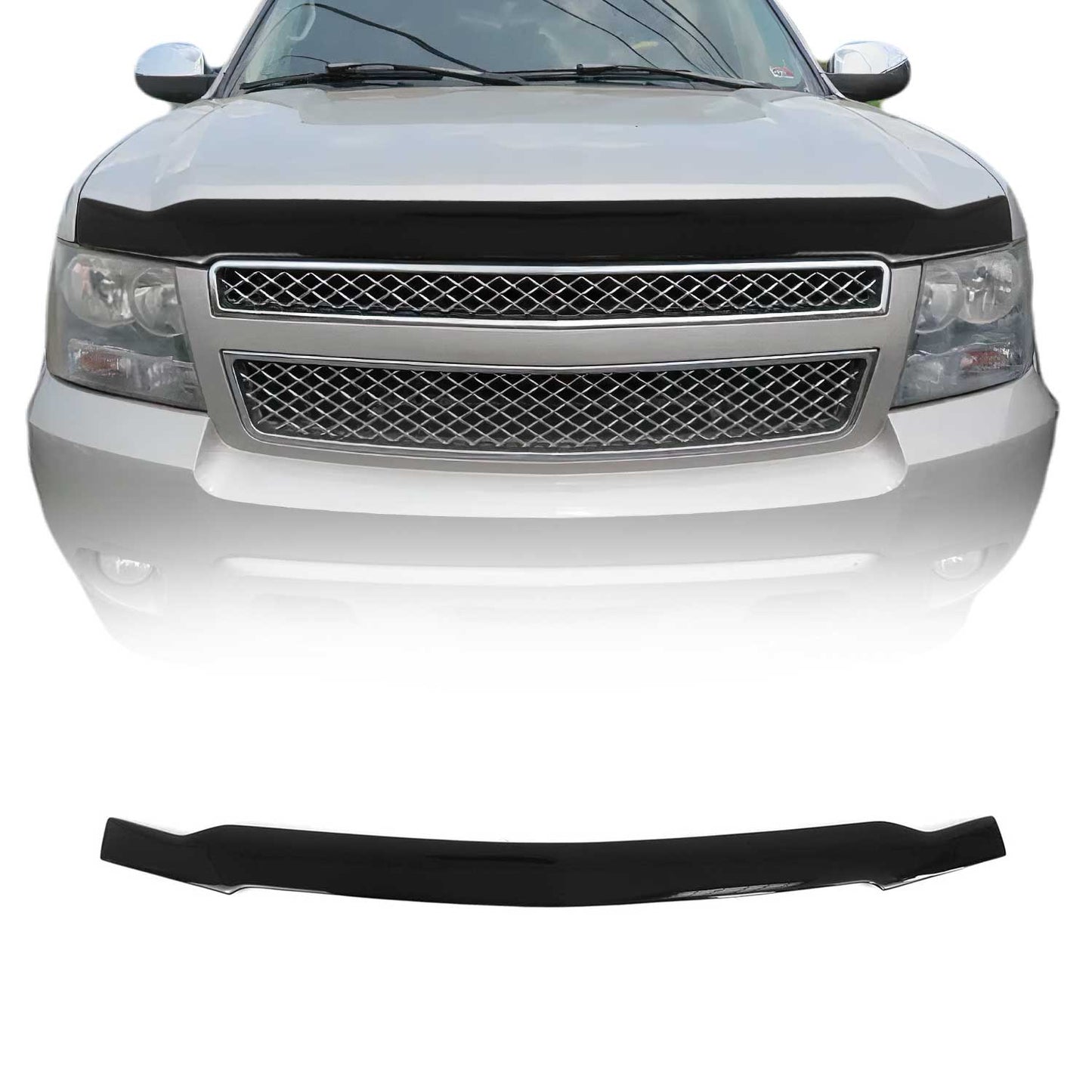 2007-2014 Chevrolet Suburban 1500 Front Bug Shield Hood Deflector 1 Pc Smoke