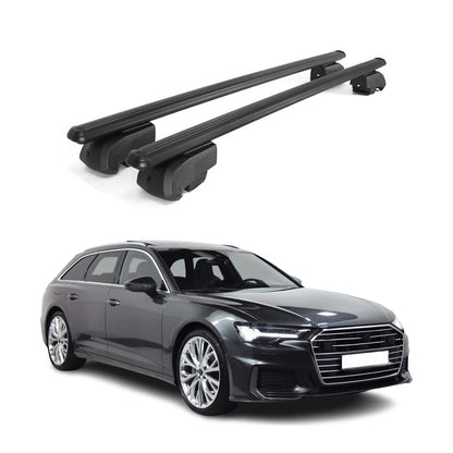 2021-2024 Audi A6 / RS6 Wagon Roof Rack Cross Bars Black