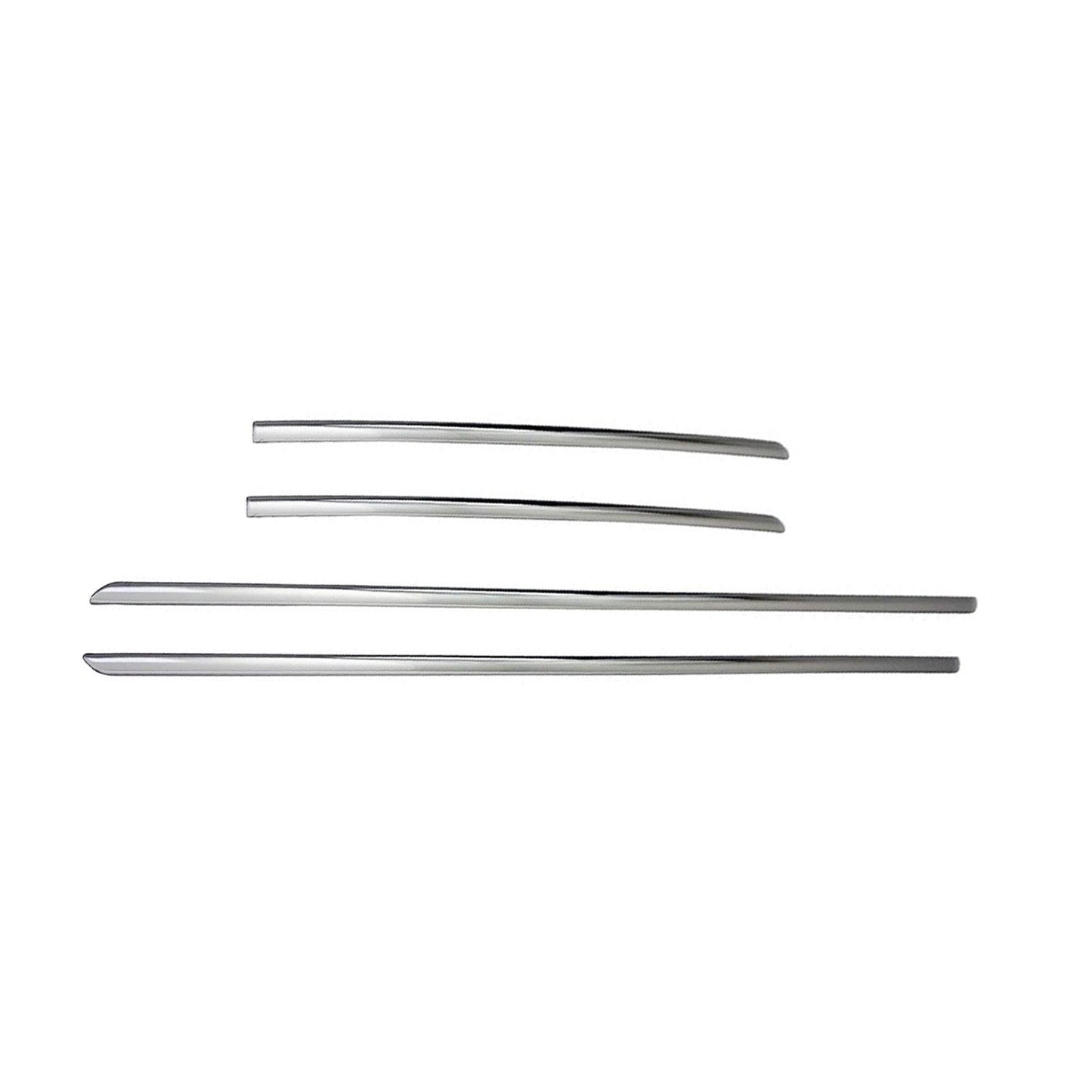 OMAC Side Door Molding Trim Skirt Garnish for Hyundai Tucson 2016-2021 Steel Silver 3224131