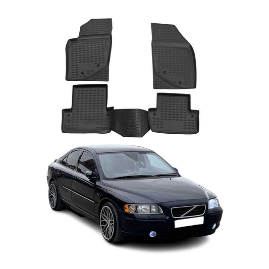 2001-2009 Volvo S60 Floor Mats Liners Full Set All Weather Black