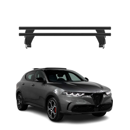 2023-2024 Alfa Romeo Tonale Roof Rack Cross Bars Black