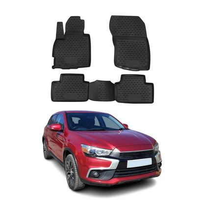 2011-2021 Mitsubishi RVR Floor Mats Liners Full Set All Weather Black