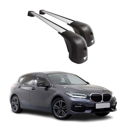 2019-2024 BMW 1 Series F40 Roof Racks Cross Bars Silver