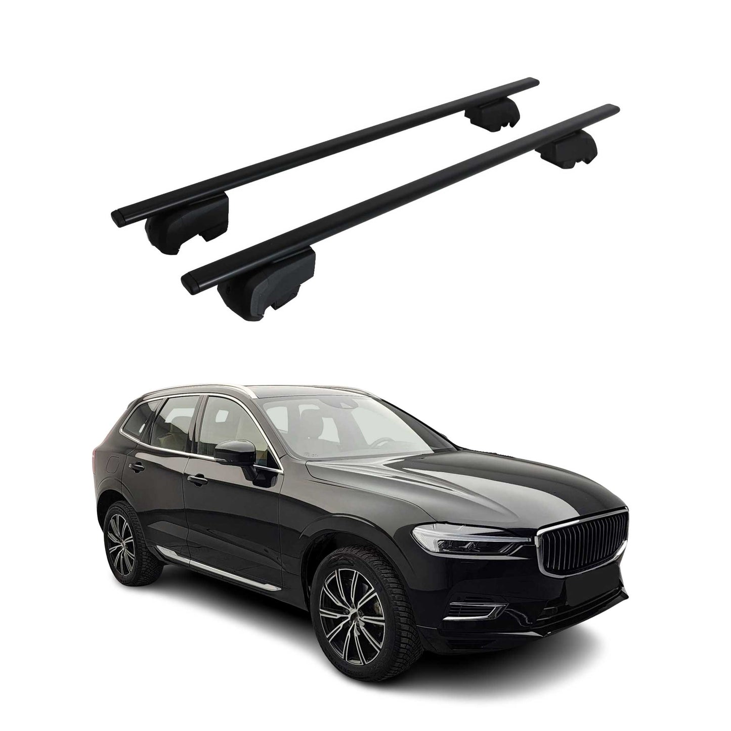 2018-2026 Volvo XC60 Roof Rack Cross Bars Black