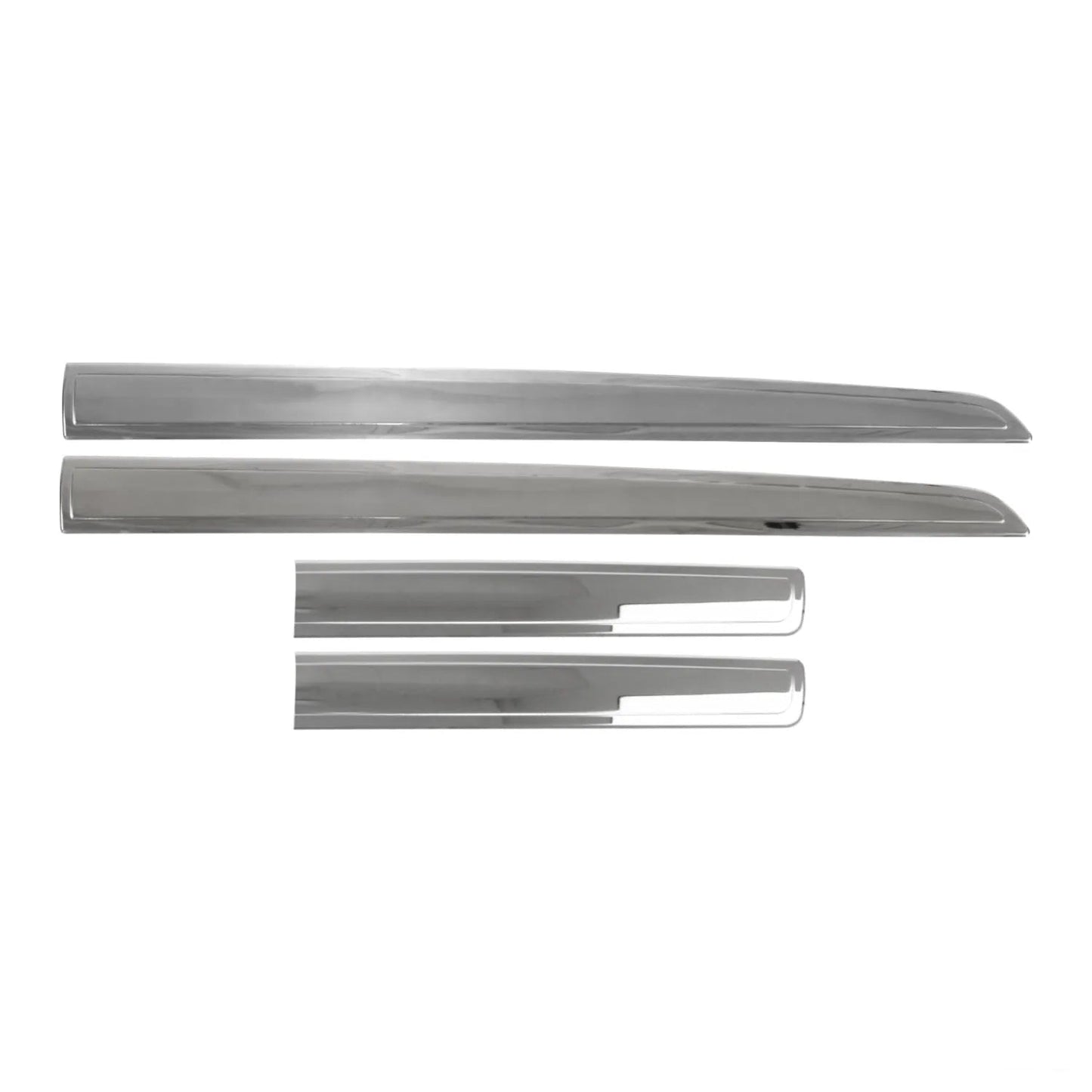 2016-2021 Mazda CX-3 Side Door Molding Trim Skirt Garnish Stainless Steel Silver 4 Pcs