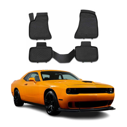 2011-2021 Dodge Charger RWD Floor Mats Liners Full Set All Weather Black