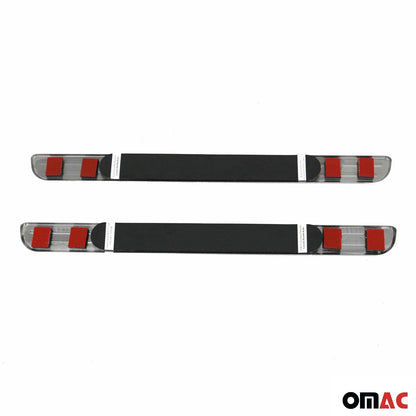 OMAC Door Sill Scuff Plate Scratch for Nissan Rogue 2017-2020 Exclusive Steel 2x 50239696090LX