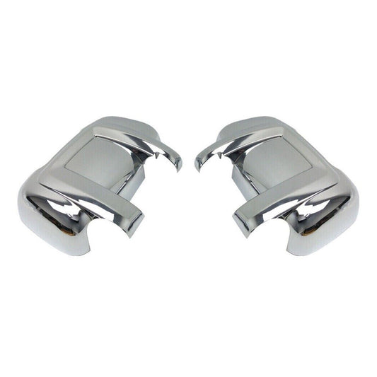 OMAC Side Mirror Cover Caps Fits RAM ProMaster 2014-2024 Chrome Silver 2 Pcs 2523111