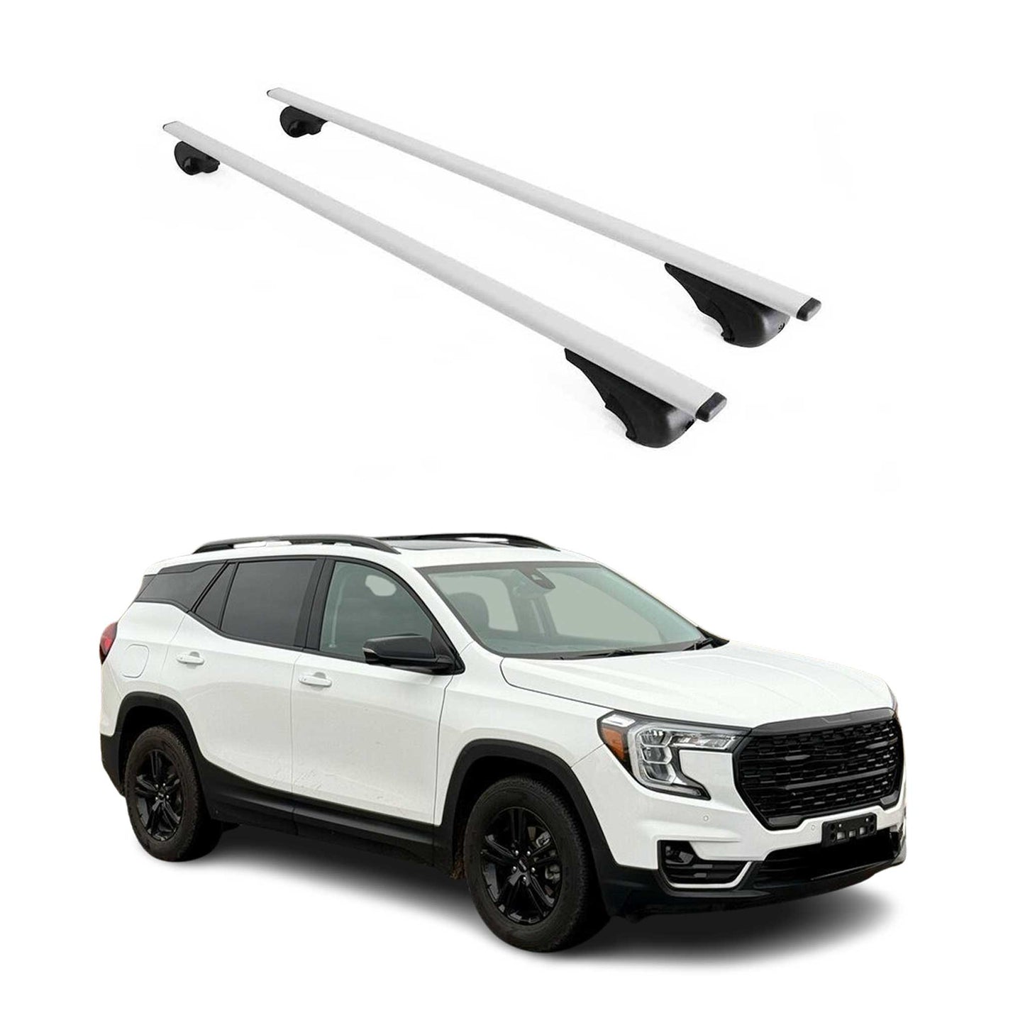 2018-2024 GMC Terrain / Terrain Denali Roof Rack Cross Bars Silver