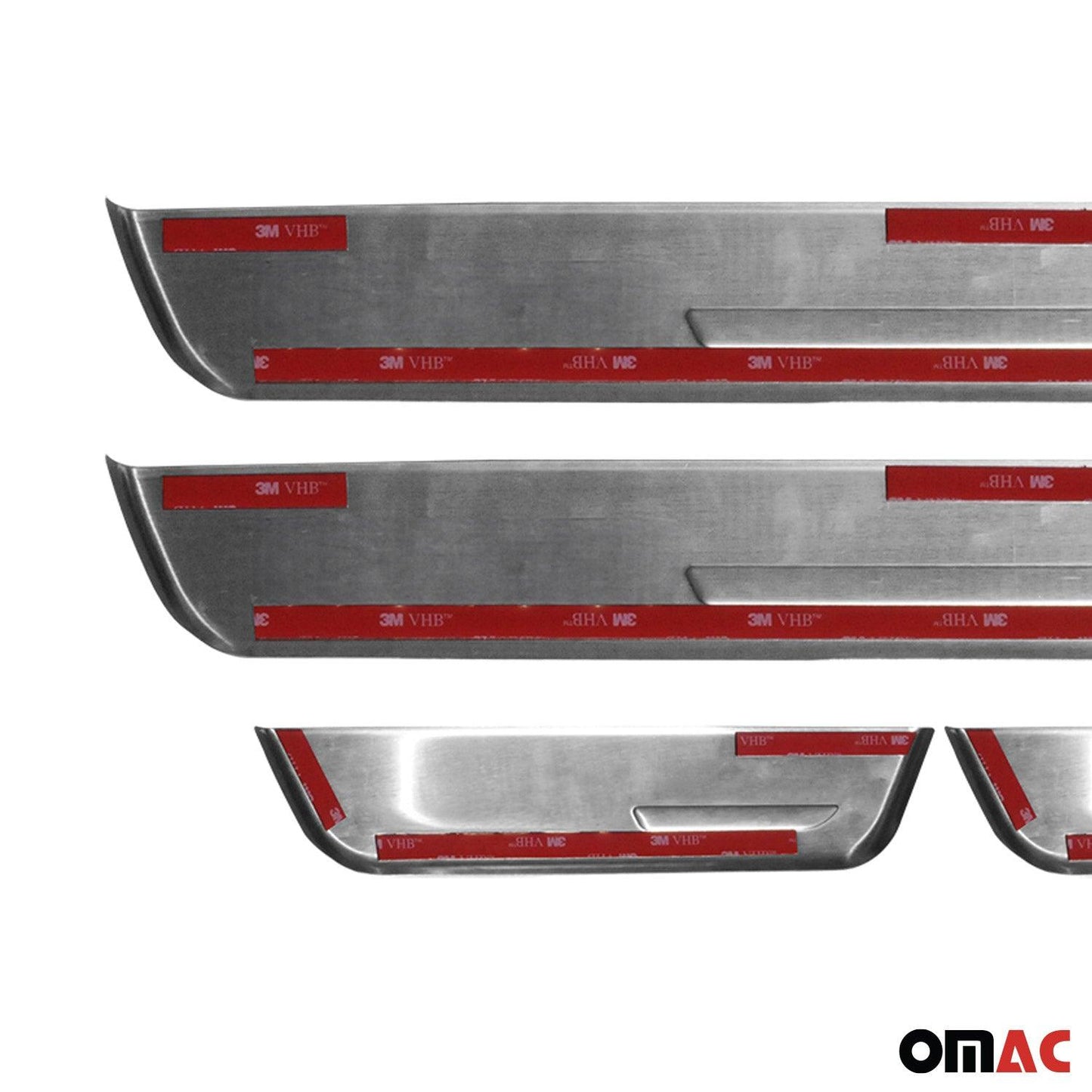 OMAC Door Sill Scuff Plate Scratch Protector for Hyundai Tucson 2016-2021 Steel 4x 3224091