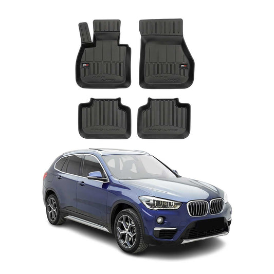 2016-2022 BMW X1 F48 Premium Floor Mats Liners Full Set All Weather Heavy Duty Black