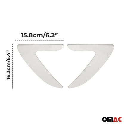 Honda Side Door Molding Trim Decorative Stainless Steel Silver 2 Pcs