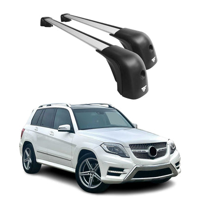 2009-2015 Mercedes GLK Class X204 Roof Racks Cross Bars Silver