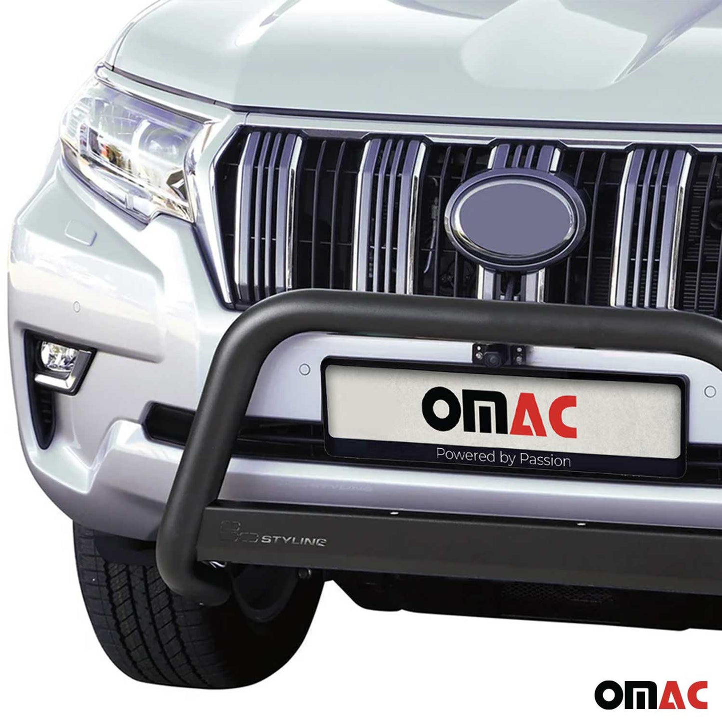 OMAC Bull Bar Push Front Bumper Grille for Lexus GX 460 2020-2023 Black 1 Pc 7052MSBB109B