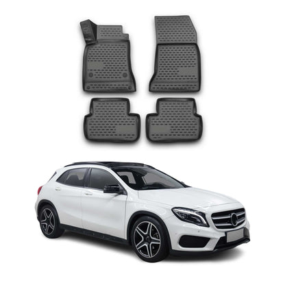 2013-2019 Mercedes CLA C117 Floor Mats Liners Full Set All Weather Black