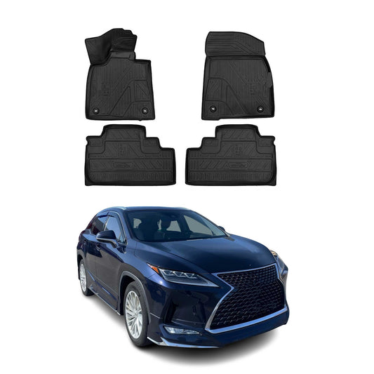 2016-2022 Lexus RX450h Floor Mats Liners Full Set All Weather Black