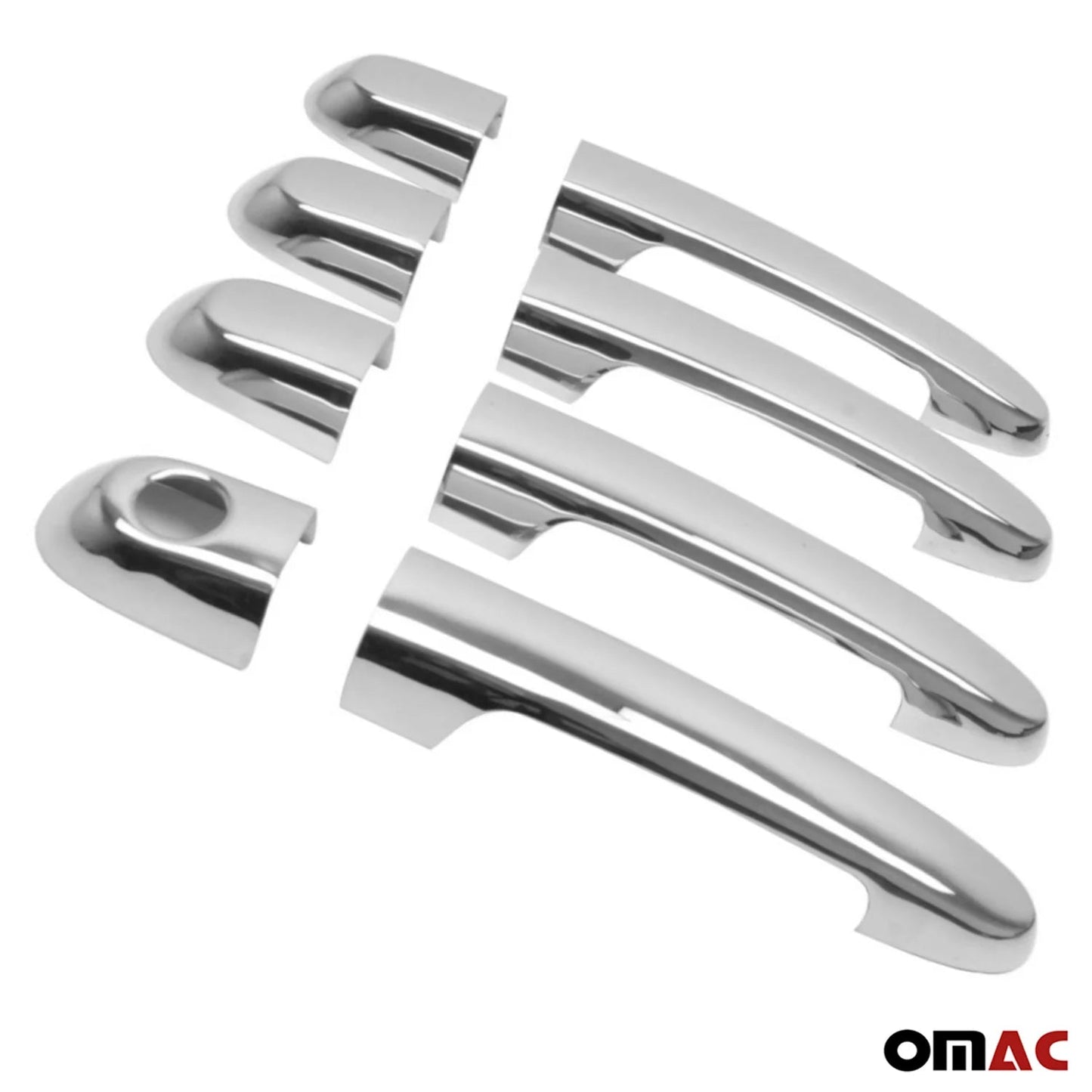 OMAC Car Door Handle Cover Protector for Hyundai Accent 2006-2011 Steel 8 Pcs 3203041