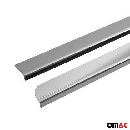 OMAC Side Door Molding Trim for Ford Transit Connect 2010-2013 Steel Silver 2x 2620138