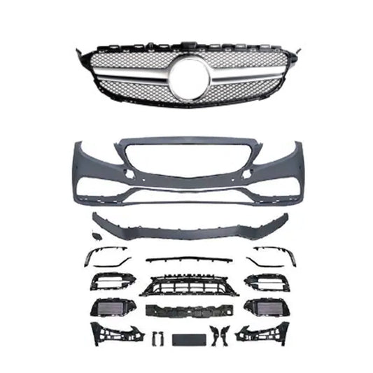 OMAC For Mercedes W205 C-Class 2019-21 AMG Style Front Bumper Conversation Kit W/PDC 4738P082-351SET
